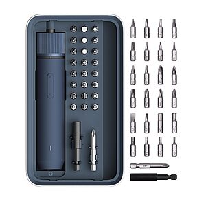 HOTO 25-Piece Upgraded Electric Screwdriver Kit, 1500mAh $29.99