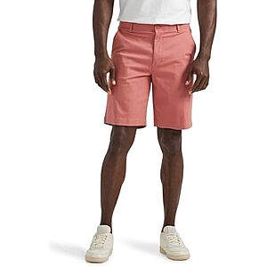 Lee Men's Extreme Motion Flat Front Short Clay Rose 33