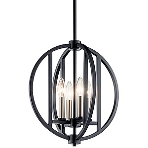 14" Kichler Samural 4-Light Pendant Light $14.29 + Free Shipping