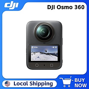 DJI Osmo 360 Waterproof 8K 360&deg; Action Camera Standard Combo w/ 105GB Built-in Storage $322 + Free Shipping