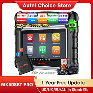 Autel MaxiCOM MK808BT Pro Automotive Diagnostic Scanner Bluetooth OBD2 Code Reader $259 + Free Shipping $258.7