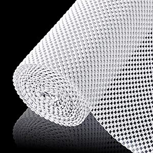 Prime: ALIUNI Non-Slip Shelf Liner 12" x 120" White $7.98 + Free Shipping
