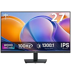 KTC 27" QHD(2560 * 1440) 100Hz IPS Panel Gaming Monitor with HDR $86 + Free Shipping