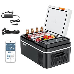 VEVOR/Succebuy 20L Portable Compressor Cooler 12V/24V DC 110-240V AC Fridge $91 + Free Shipping $90.5