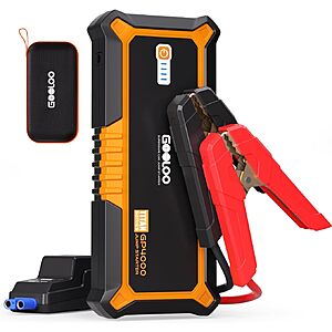 GOOLOO GP4000-4000A & 24000mAh 12V Car Battery Jumper Starter Portable $69 AC + Free Shipping