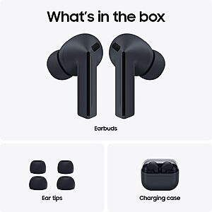[Used Mint US v] Samsung Galaxy Buds 3 FE (2025) True Wireless Bluetooth Earbuds, Black $58.82