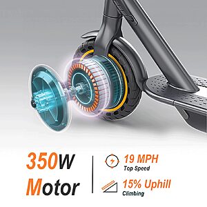NAVIC Electric Scooter for Adults，Top Speed 19/22 MPH，Range 19/22/28 Miles，8.5"/15" Tires，E-Scooter with Dual Suspension for Commuting, APP Control $151.98