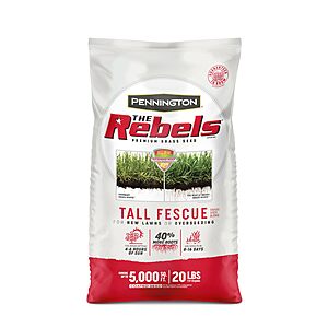 Pennington Seed Rebel Turf Type Tall Fescue 5000 Sq. Ft. 20 Lb. $32.98