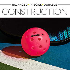 12-Pack Franklin Sports X-40 Outdoor Pickleballs (Pink) $9.99 + Free Shipping w/ Walmart+ or on $35+