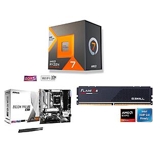 [Bundle] ASRock B650M Pro RS WIFI Motherboard + Ryzen 7 7700X3D CPU + 16GB G.SKILL Flare X5 RAM $450.98 + Free Shipping