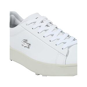 Lacoste Men's Carnaby Leather Golf Shoes (White/Dark Green, 8-12) $39.99 + Free Shipping w/ Prime or $6 Fee per Order