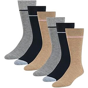 6-Pack Ted Baker Men's Solid Crew Dress Socks (Brown Heather/Navy/Grey) $8.61 + Free Shipping w/ Prime or on $35+