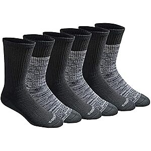 6-Pack Dickies Men's Dri-Tech Moisture Control Crew Socks (Large) $9.18 + Free Shipping w/ Prime or on $35+
