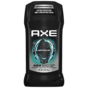 AXE Antiperspirant For Men, 2.7 oz (Phoenix or Apollo Scent) - 2 for $3.81acs Free pick up Walgreens $10+