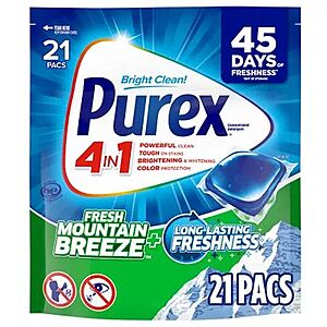 $1.79ac YMMV Walgreens PU at $10 Purex 40 oz Liquid Laundry or 21 count Pods Detergents
