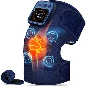 KingPavonini Knee Massager for Pain Relief, Heating Pad for Knee, Blue $29.99