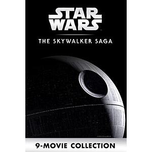 Star Wars: The Skywalker Saga 9-Movie Collection (4K UHD Digital Films; MA) $49.99 via AppleTV