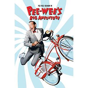 Pee-wee's Big Adventure (1985) (4K UHD Digital Film; MA) $4.99 via AppleTV