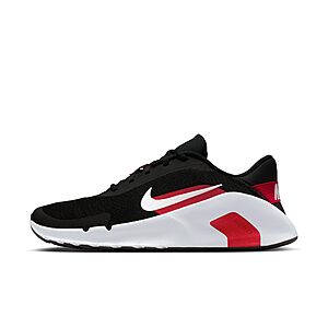 Nike Men's Flex Train Workout Shoes, Black/White-University Red, 12