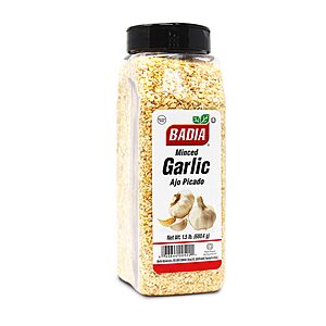 Badia Minced Garlic, 1.5 lb - Garlic for Cooking & Seasoning