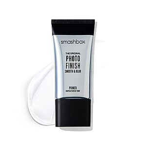 Smashbox Photo Finish Smooth & Blur Primer | Instantly Smooths Fine Lines and Pores for All Skin Types | Vitamins A & E Makeup Base with Blurring, 1 Fl Oz