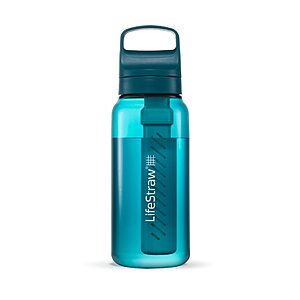 $37.05: LifeStraw Go Series BPA-Free Water Filter Bottle, 1L Laguna Teal