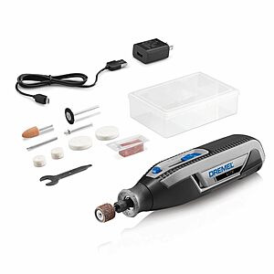$49.99: Dremel Lite 7760 N/10 4V Cordless Rotary Tool Kit, Variable Speed, USB Charging at Amazon & Lowe's