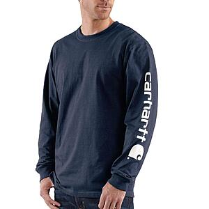 $22-$25: Carhartt Men's Dearborn Loose LS Logo T-Shirt (Various Colors/Sizes XS-4XL) $23.09