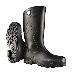 $19.55: DUNLOP Chesapeake Rubber Boots, Plain Toe, Black, Size 11