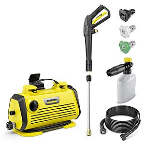 K&auml;rcher K 3 Horizontal Foam Cannon 1700 PSI Portable Electric Pressure Washer with Foam Cannon for Enhanced Detergent Application for $130