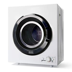 BLACK+DECKER 3.5 Cu. Ft. Portable Dryer, 13.2 lb. Capacity, 120V, BCED37 for $198