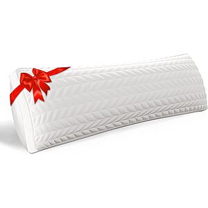 ZonLi Long Body Pillow for Adults, Firm Body Pillow with Adjustable Shredded Memory Foam, Soft Support for Side Sleepers, Pregnant Women, Washable Quilted, 20 x 54 Inch, White