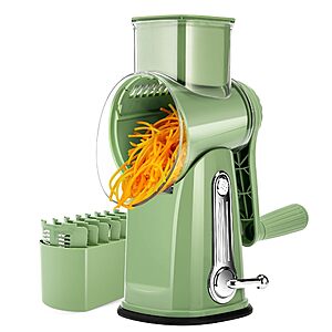 5-in-1 SUSTEAS Multifunctional Manual Rotary Cheese Grater $12.49 + Free Shipping w/ Prime or on 35+