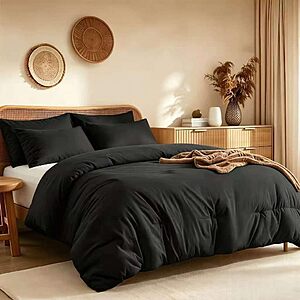 [Prime] 3-Piece Quataly Queen (90&times;90) Soft Lightweight Breathable Comforter Set $16.99 + Free Shipping