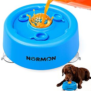 NORMON Dog Large Lick Bowl Slow Feeder w/ Rolling Ball $9.98 + Free Shipping w/ Prime or on $35+