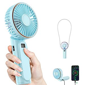 [Prime] 4000mAh 5.3" TUNISE 180 Adjustable Portable Handheld Fan $8.05 + Free Shipping