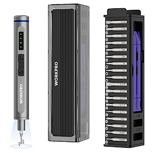 36-Piece WORKPRO Mini Electric Screwdriver Set $19.99 + Free Shipping w/ Prime or on $35+