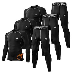 6-Piece MeetHoo Men's Thermal Fleece Lined Underwear Set $20.62 + Free Shipping w/ Prime or on $35+