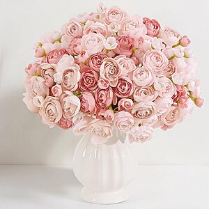 20-Piece U'Artlines Mini Ranunculus Artificial Flowers Bouquet (Various) $10.78 + Free Shipping w/ Prime or on $35+
