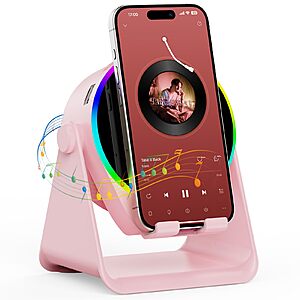 5-in-1 TARKARI 360&deg; Rotation Wireless Bluetooth Speaker Phone Stand $8.49 + Free Shipping w/ Prime or on $35+