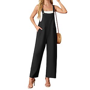 HiMONE Women's Boho Wide Leg Sleeveless Jumpsuit w/ Pockets $7.49 + Free Shipping w/ Prime or on $35+