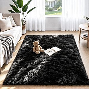 4'x6' Zomfy Soft Fluffy Shag Washable Area Rug $9.99 + Free Shipping w/ Prime or on $35+