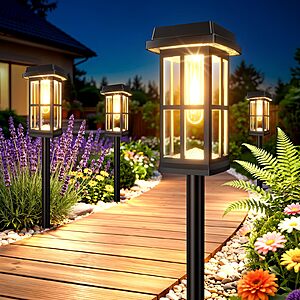 8-Pack Ahaorigin LED Waterproof Solar Pathway Lights w/ 2-Modes $21.64 + Free Shipping w/ Prime or on $35+