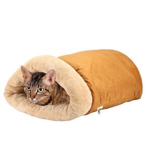 Pet Magasin Self Warming Cat Cave Bed w/ 4-Way Cat Hideaways $19.99 + Free Shipping