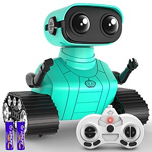 Hamourd Rechargeable Remote Control Robot Toy w/ LED Eyes (Jade Green or blue) $10.48 + Free Shipping w/ Prime or on $35+
