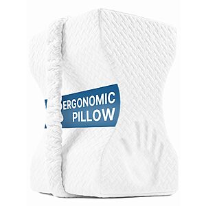 10.5" UJPFEO Memory Foam Knee Pillow for Side Sleepers w/ Strap (Various) from $9.99 + Free Shipping w/ Prime or on $35+