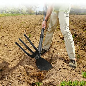 60" Garden Hoe 2-in-1 Heavy Duty Cultivator Tool for Weeding Soil Loosening $5.99 + Free Shipping w/ Prime or on $35+