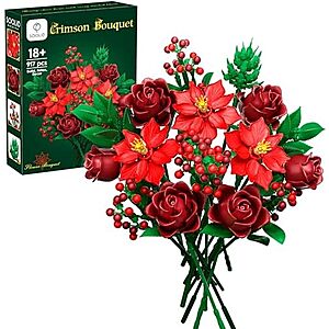 Soolio Flower Bouquet Building Set (Various) $13.49 + Free Shipping w/ Prime or on $35+