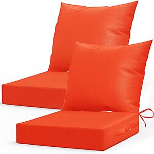 2-Pack 24"x24" L'AGRATY Outdoor Chair Cushions w/ Backrest $23.99 + Free Shipping w/ Prime or on $35+
