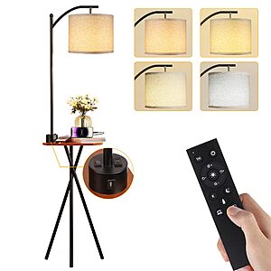 65" ROTTOGOON Floor Lamp w/ End Table & Charging Station $32.99 + Free Shipping w/ Prime or on $35+